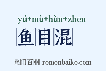 鱼目混珎是什么意思的图片